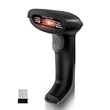 JRHC Barcode Scanner 2.4G Wireless 1D Laser Automatische Barcode-Leser Handheld...
