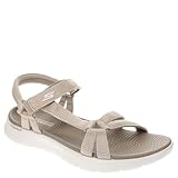 Skechers Damen Sandals, Taupe Textile, 40 EU