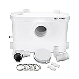 Pneukraft Hebeanlage 400W Leisem Kleinhebeanlage Haushaltspumpe für Toilette,...