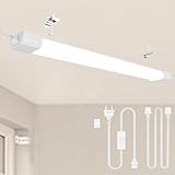Modlicht LED Feuchtraumleuchte 120CM mit Stecker Plug, 36W 4000k Neutralweiß...