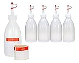 Octopus 5X 250 ml LDPE Plastikflasche Quetschflasche Laborflasche Garnierflasche...