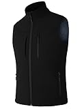 Zzkouine Herren Softshell Weste Futter Fahrradweste Winddicht Ärmellose Jacke...