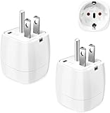 Reiseadapter USA 2Stück，USA Adapter Steckdose Deutschland Plug ，Adapter USA...