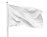 PHENO FLAGS Weiße Fahne zum selber gestalten - Wetterfeste Fahne 90x150 cm mit...