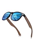 GREENTREEN Polarisierte Holz Sonnenbrillen für Herren: Verspiegelt Sonnenbrille...