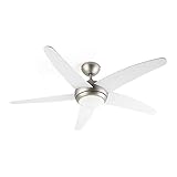 Klarstein Bolero - 2-in-1-Deckenventilator 134cm durchmessender Ventilator,...