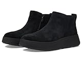 Fitflop F-Mode Suede Flatform Zip Ankle Boots Kalt gefüttert Langschaft Stiefel...