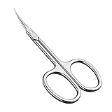 CGBE Professionelle Nagelhautschere Extra Fein mit Gebogener Spitze, Runder...