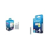 eneloop SmartPlus Ladegerät & AAA/Micro NI-MH Akku, 4er-Pack, Kapazität mit...