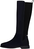Tommy Hilfiger Damen Stiefel Flag Long aus Wildleder, Blau (Space Blue), 36