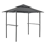 Grillpavillon Parga 250x241x151cm BBQ Grill Pavillon mit Bartresen...