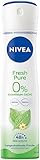 NIVEA Fresh Pure Deo Spray (150ml), Deo ohne Aluminium (ACH) mit Jasmin-Duft und...