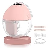 MUTOUHE Milchpumpe Elektrisch, Tragbar Milchpumpe Handsfree, 4 Modi und 12...