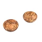 hochwertige dip Schälchen Set aus exklusivem Olivenholz – Tapas Schalen Set -...