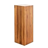 Riess Ambiente Massivholz Dekosäule COLUMNA - 75cm - braun Akazie Beistelltisch...