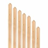 Mega Holz Zaunlatten Paket ' Mallorca ' 10 Stück aus Lärchenholz 120 cm Höhe...