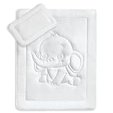 KiGATEX Oeko-Tex Kinder Bettdecken Set mit süßer Elefantensteppung 40x60 +...