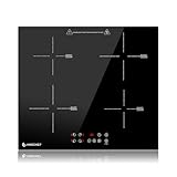 AMZCHEF Induktionskochfeld 60cm, 4 Platten Induktionskochfeld | Einbau...