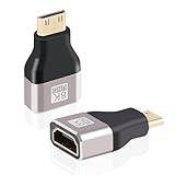 Mini-HDMI Adapter 2 Stück - 8K UHD Mini Stecker auf Buchse HDMI Kupplung 2.1...