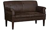 CAVADORE 2-Sitzer Sofa Malm mit Federkern für Küche, Esszimmer oder Wohnküche...