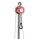 Wiltec Kettenzug mit 1000kg Traglast und 3 m Kettenlänge, einfaches...