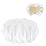 HuaMuDM Nordische Kreativpapier Lampenschirm,Origami Design Papier...
