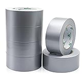 BOMEI PACK Mehrzweck Panzertape Silber, Grau, Reparaturband 50 mm x 50 m, 6...