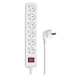 Hama Steckdosenleiste 6-fach (Mehrfachsteckdose mit Save Energy-Schalter zum...