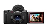 Sony ZV-1II 4K Kompaktkamera mit Weitwinkel-Zoom, verstellbarem Display &...