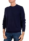 Rundhalsausschnitt aus gemischtem Kaschmir, Made in Italy - Herren, Blau, Medium