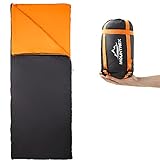 MOUNTREX® Schlafsack - Kleines Packmaß & Ultraleicht (700g) Sommer...