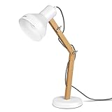 Tomons Schreibtischlampe LED mit schwenkbaren Holzarmen, Designer-Tischlampe,...