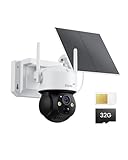 ZOSI 4G LTE Solar Überwachungskamera Aussen mit SIM-Karte & 32GB Speicherkarte,...