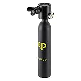 Estabeter Mini Tauchflasche 0.5 L Tragbare Sauerstoffflasche für 5 bis 10 Min...