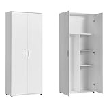 Haushaltsschrank 75 cm breit mit Fach für Staubsauger, Putzschrank mit...