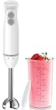 Bonsenkitchen 2-in-1 Pürierstab, 1000 W Edelstahl-Stabmixer, 2...