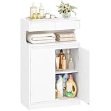 Hzuaneri Badezimmerschrank, Badschrank, Aufbewahrungsschrank mit 2 Schubladen...