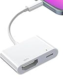 Lightning auf HDMI Adapter [Apple MFi Zertifiziert], 1080P Digital AV Adapter...