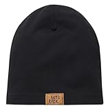 Pinokio dünne Beanie Mütze Lets Rock, schwarz Jungen, Gr 47-53(53)