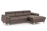 Mivano Ecksofa Micky mit Recamiere / L-Form-Sofa mit Schlaffunktion, Bettkasten...