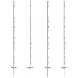 VOSS.farming 40x Weidezaunpfähle Farm 156', 156 cm, 11 Ösen, weiß