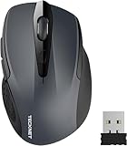 TECKNET Kabellose Maus, Pro 2.4G 2600 DPI funkmaus 6 Tasten mit Nano Empfänger,...