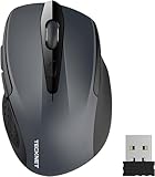 TECKNET Kabellose Maus, Pro 2.4G 2600 DPI Wireless, 6 Tasten mit Nano...