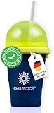 Magic Freez Slushy Maker – Tragbarer Slushy Becher aus Silikon mit 2-in-1...
