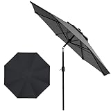 3M Sonnenschirm,Strandschirm,Sonnenschutz UPF 50+,Beidseitig 30°...
