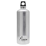 Laken Futura Alu Trinkflasche Schmale Öffnung Schraubdeckel mit Schlaufe 1L,...