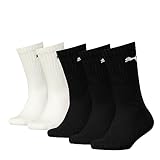 PUMA Unisex Kinder Crew Socken, Schwarz / Weiß, 31-34 EU