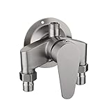 Shuiltad SUS 304 Edelstahl Freiliegende Duscharmatur mit Steuerventil Schalter...