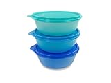 TUPPERWARE Ciotole multiple (3) 600ml blu oscuro + blu + turchese scatola
