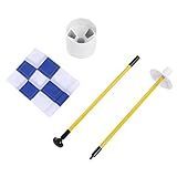 Golffahnen für den Hof, Fahnenmastlänge 83cm/3ft Golffahne für Outdoor- und...